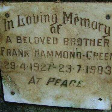 GREEN Frank, Hammond 1927-1983