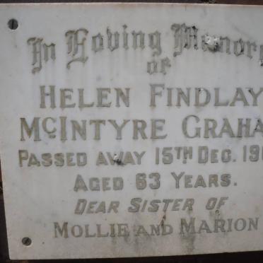 GRAHAM Helen Findley McIntyre -1966
