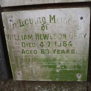 GRAY William Heweson -1984