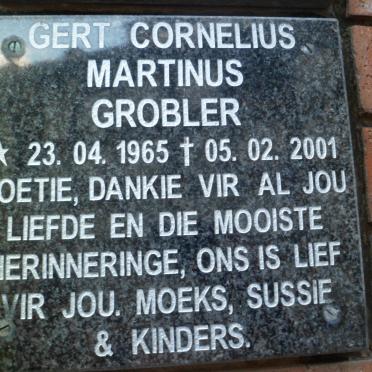 GROBLER Gert Cornelius Martinus 1965-2001