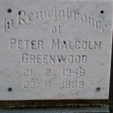GREENWOOD Peter Malcolm 1946-1989