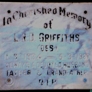 GRIFFITHS L.R.D. 1934-1987