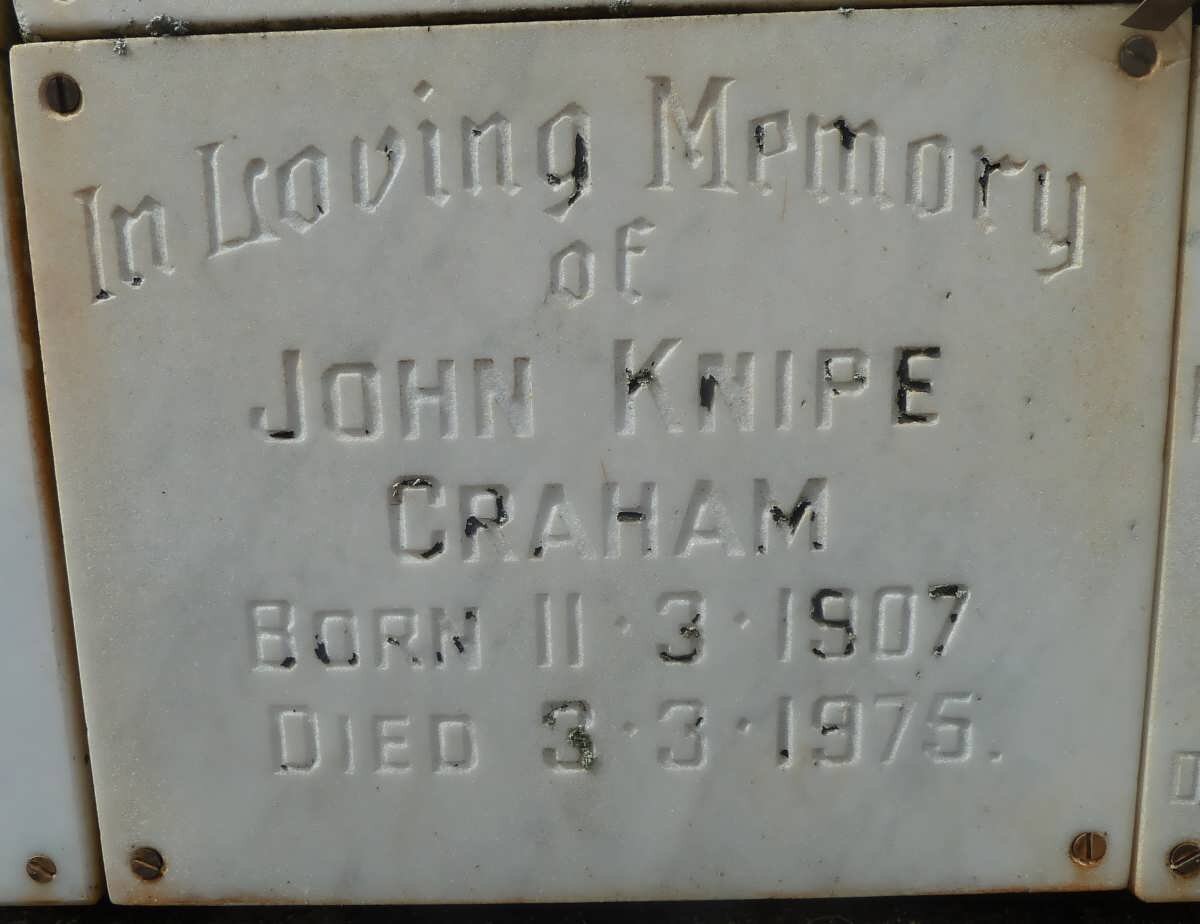 GRAHAM John Knipe 1907-1975
