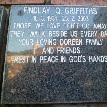 GRIFFITHS Findlay Q. 1931-2003