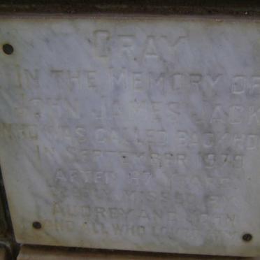 GRAY John James Jack -1979