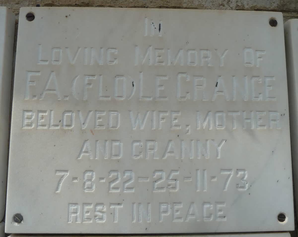 GRANGE F.A., Le 1922-1973