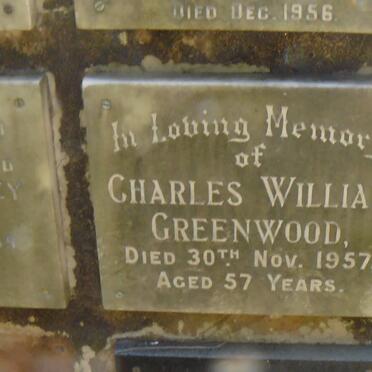 GREENWOOD Charles William -1957