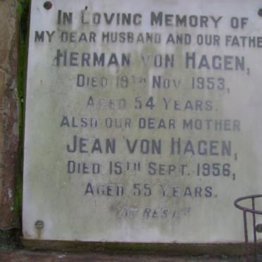 HAGEN Herman, von -1953 &amp; Jean -1956