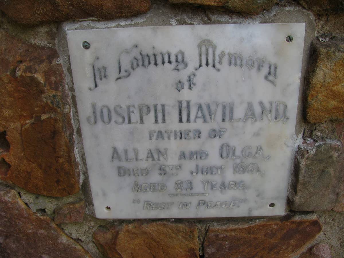 HAVILAND Joseph -1951