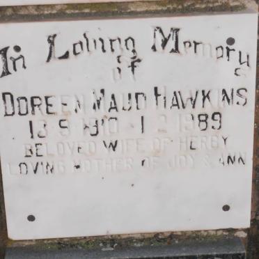 HAWKINS Doreen Maud 1910-1989