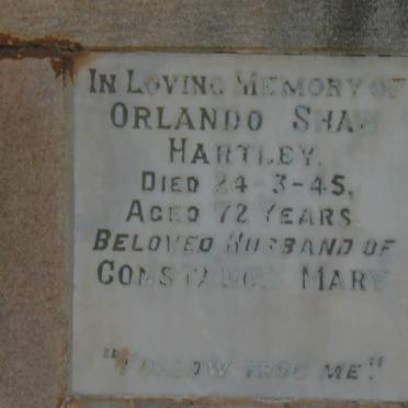 HARTLEY Orlando Shaw -1945