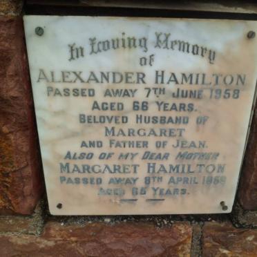 HAMILTON Alexander -1958 &amp; Margaret -1959