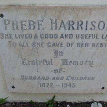 HARRISON Phebe 1872-1945