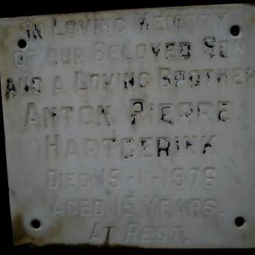 HARTGERINK Anton Pierre -1976