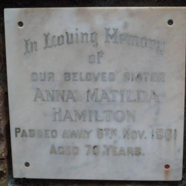 HAMILTON Anna Matilda -1961