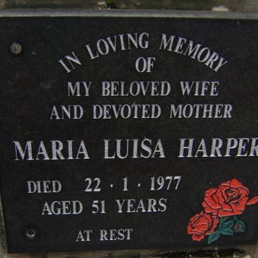 HARPER Maria Luisa -1977
