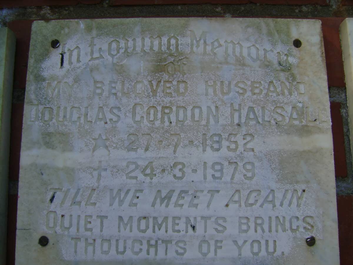 HALSALL Douglas Gordon 1952-1979