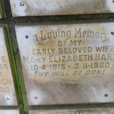 HART Mary Elizabeth 1915-1980