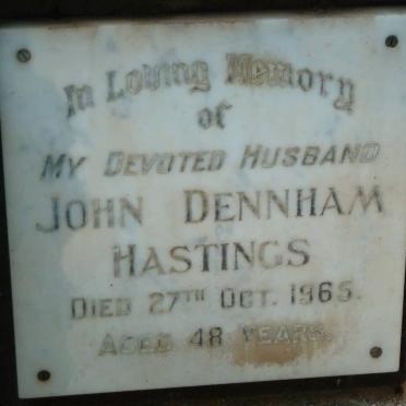 HASTINGS John Dennham -1965