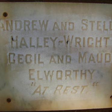 HALLEY-WRIGHT Andrew &amp; Stella :: ELWORTHY Cecil &amp; Maud