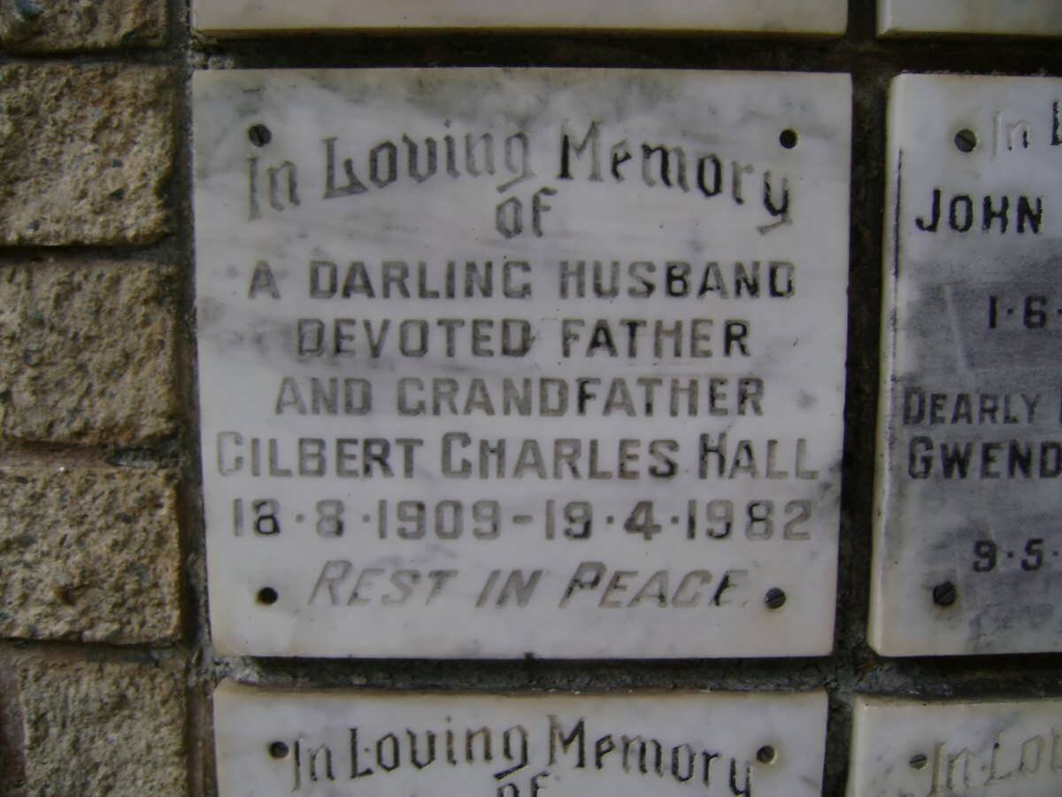 HALL Gilbert Charles 1909-1982