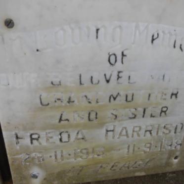 HARRISON Freda 1914-1981