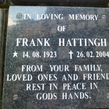 HATTINGH Frank 1923-2004