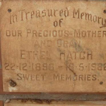 HATCH Ethel 1893-1982