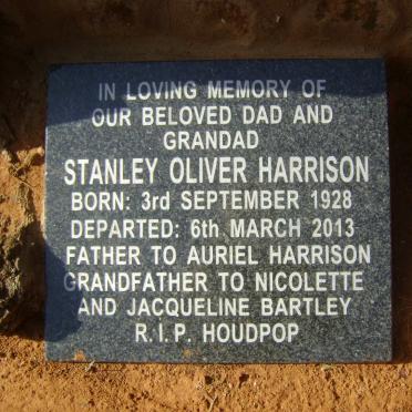 HARRISON Stanley Oliver 1928-2013