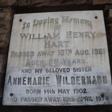 HART William Henry -1961 :: WILDERMANN Annemarie 1902-1974