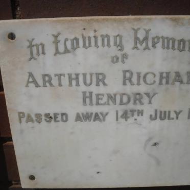 HENDRY Arthur Richard -1966