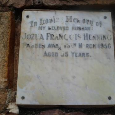 HENNING Jozua Francois -1956