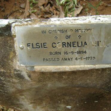 HILL Ronald Reuben 1897-1970 &amp; Elsie Cornelia 1894-1979