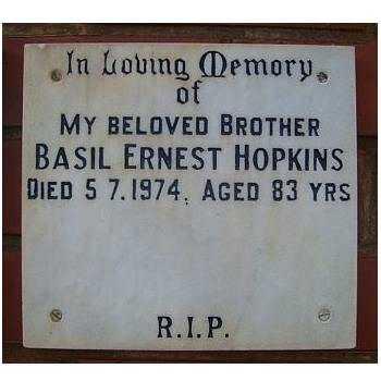 HOPKINS Basil Ernest 1891-1974
