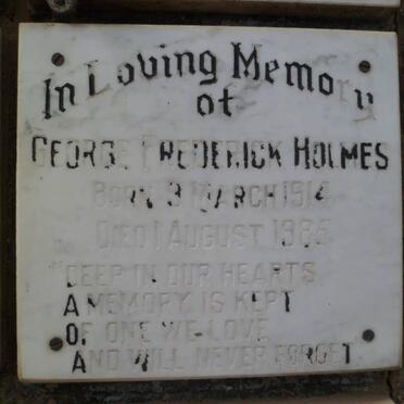 HOLMES George Frederick 1914-1985