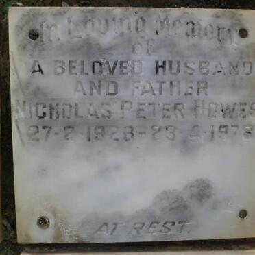 HOWES Nicholas Peter 1926-1978