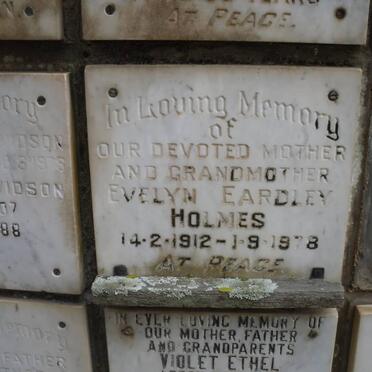 HOLMES Evelyn Eardley 1912-1978