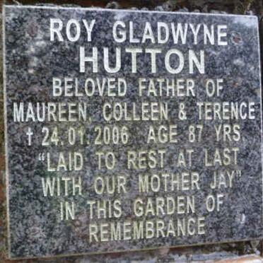 HUTTON Roy Gladwyne -2006