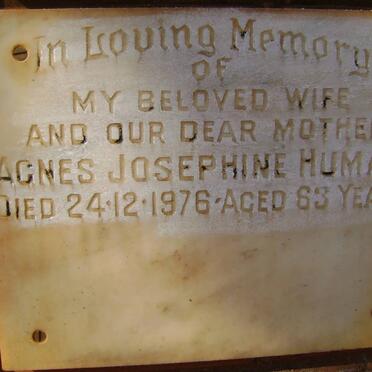 HUMAN Agnes Josephine -1976