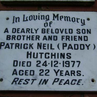 HUTCHINS Patrick Neil -1977