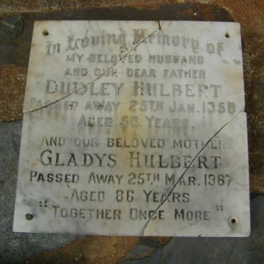 HULBERT Dudley -1956 &amp; Gladys -1987