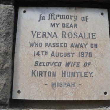 HUNTLEY Verna Rosalie -1970