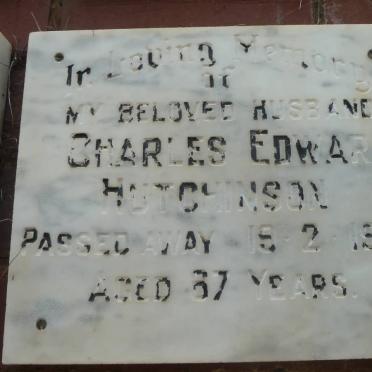 HUTCHINSON Charles Edward -1973