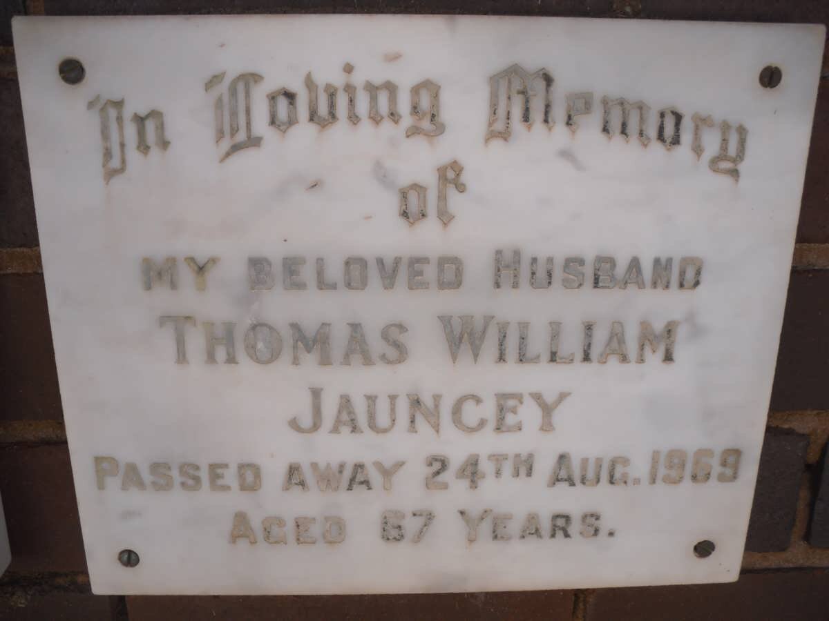 JAUNCEY Thomas William -1969