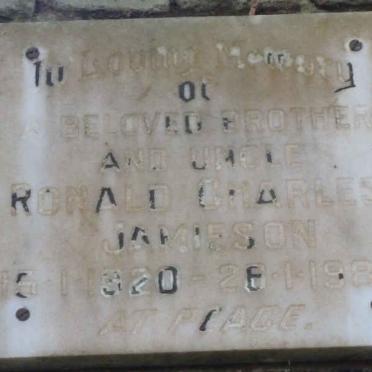 JAMIESON Ronald Charles 1920-1983