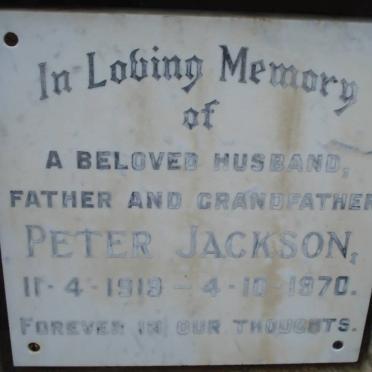 JACKSON Peter 1919-1970