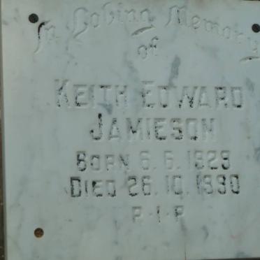 JAMIESON Keith Edward 1929-1990