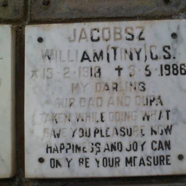 JACOBSZ William C.S. 1918-1986 