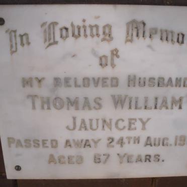 JAUNCEY Thomas William -1969