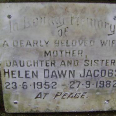 JACOBS Helen Dawn 1952-1982